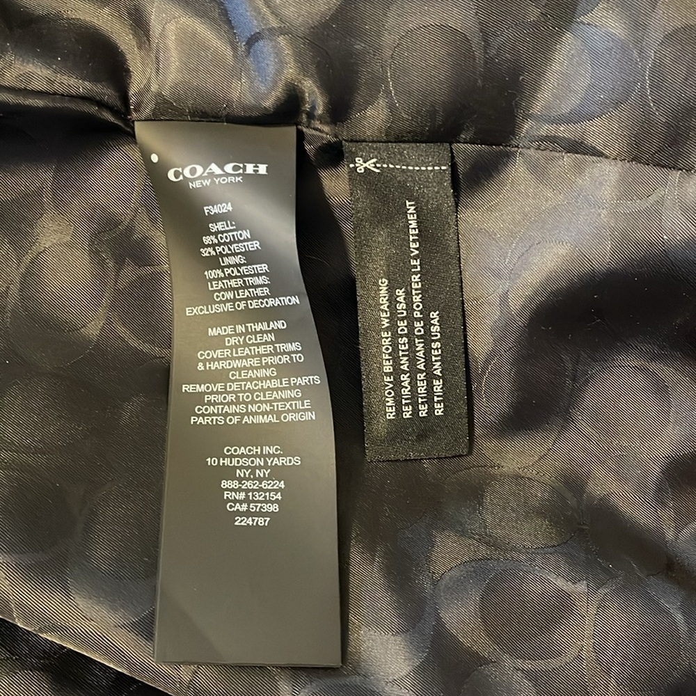 COACH COAT 
Size LARGE - Picture 15 of 16